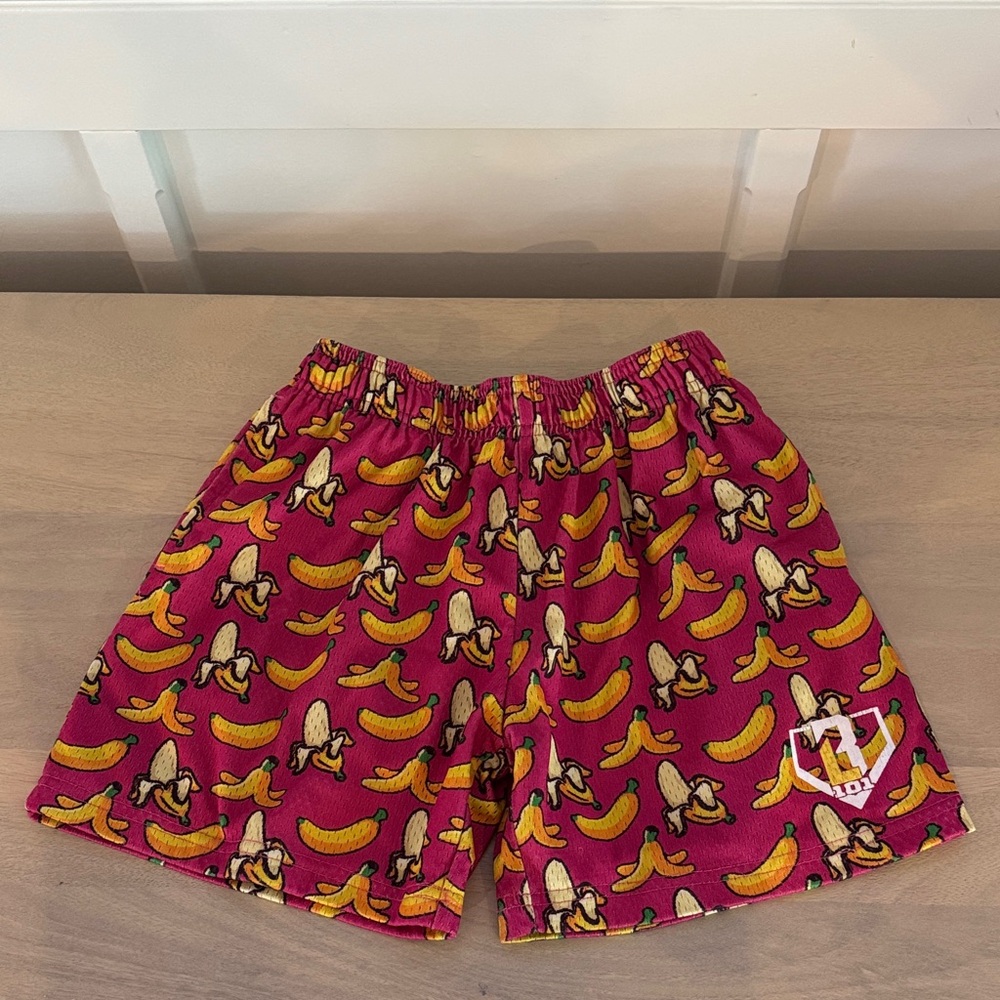Kids Banana Print Casual Shorts
